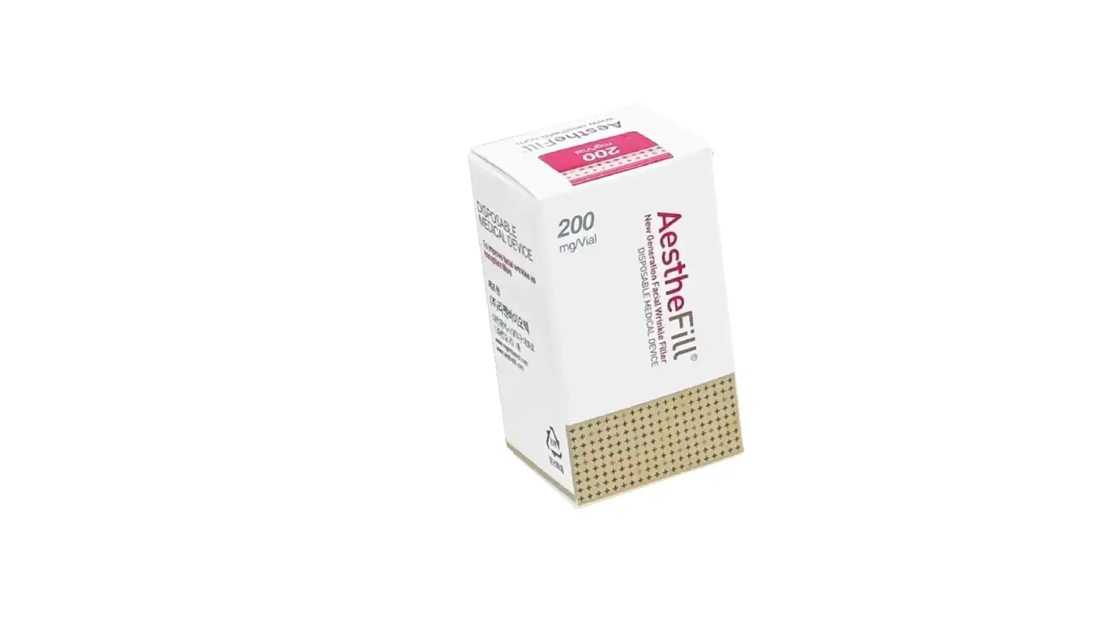אריזת אסטפיל (AestheFill) של Regen Biotech, אבקת חומצה פולי-D,L-לקטית במנה של 200 מ״ג