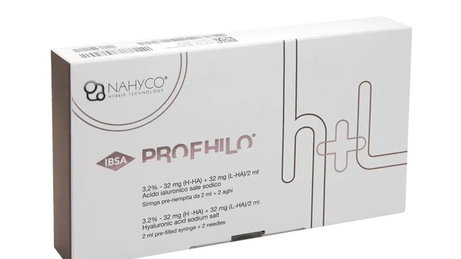 אריזת Profhilo של IBSA עם מזרק מוכן של חומצה היאלורונית, סקין בוסטר להזרקה לעור